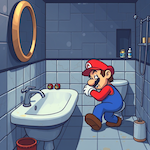 Mario Bathroom