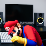 Mario Sleeping Desk